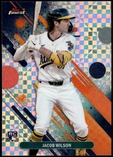 2025 Finest #61 Jacob Wilson Checkerboard Refractors Rookie