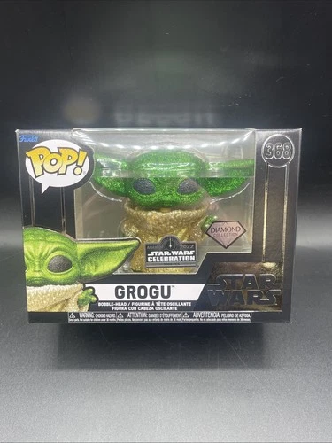 Funko Pop! Star Wars Celebration 2022 Exclusive Grogu Diamond #368 5,000 Pieces