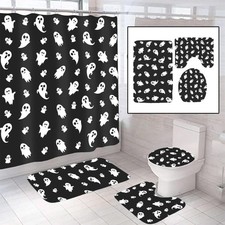 Halloween 4-Piece Bathroom Set Ghosts