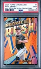 PAUL SKENES 2024 TOPPS CHROME UPDATE ALL-ETCH ROOKIE RUSH ORANGE RC /25 PSA 9