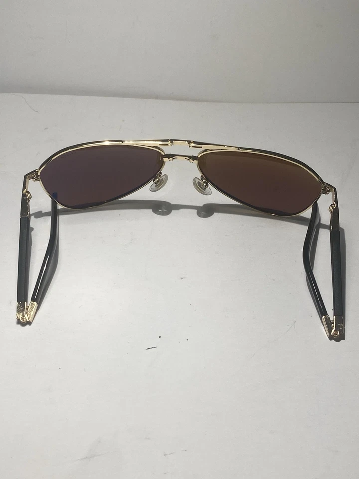 Gafas de sol D&G doradas de aviador con lentes marrones unisex plegables hechas en Italia Foto 3 de 4