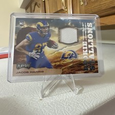 Panini 2021 Playoff Jacob Harris #RS-JHA Rookie Stallions Rams Memorabilia Card. rookie card picture