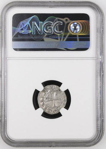 1163-1201 Antioch Crusader Denier NGC AU 58 - Picture 2 of 2