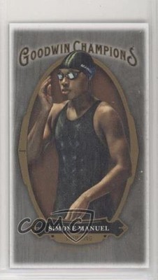2020 Goodwin Champions Mini Black Wood Lumberjack 4/8 Simone Manuel #17 0l4c