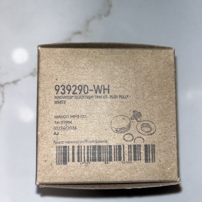 WATCO 939290-WH Push Pull Trim Kit WHITE 