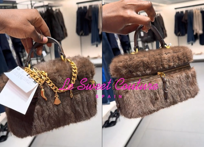 ZARA WOMAN NWT FW25 FAUX FUR RIGID BAG BROWN 6607/610/700 | eBay