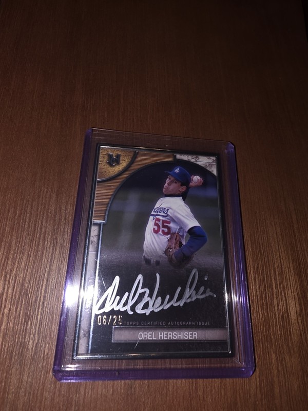 2025 Topps Museum Orel Hershiser Framed Auto #FMA-OH #06/25 Dodgers