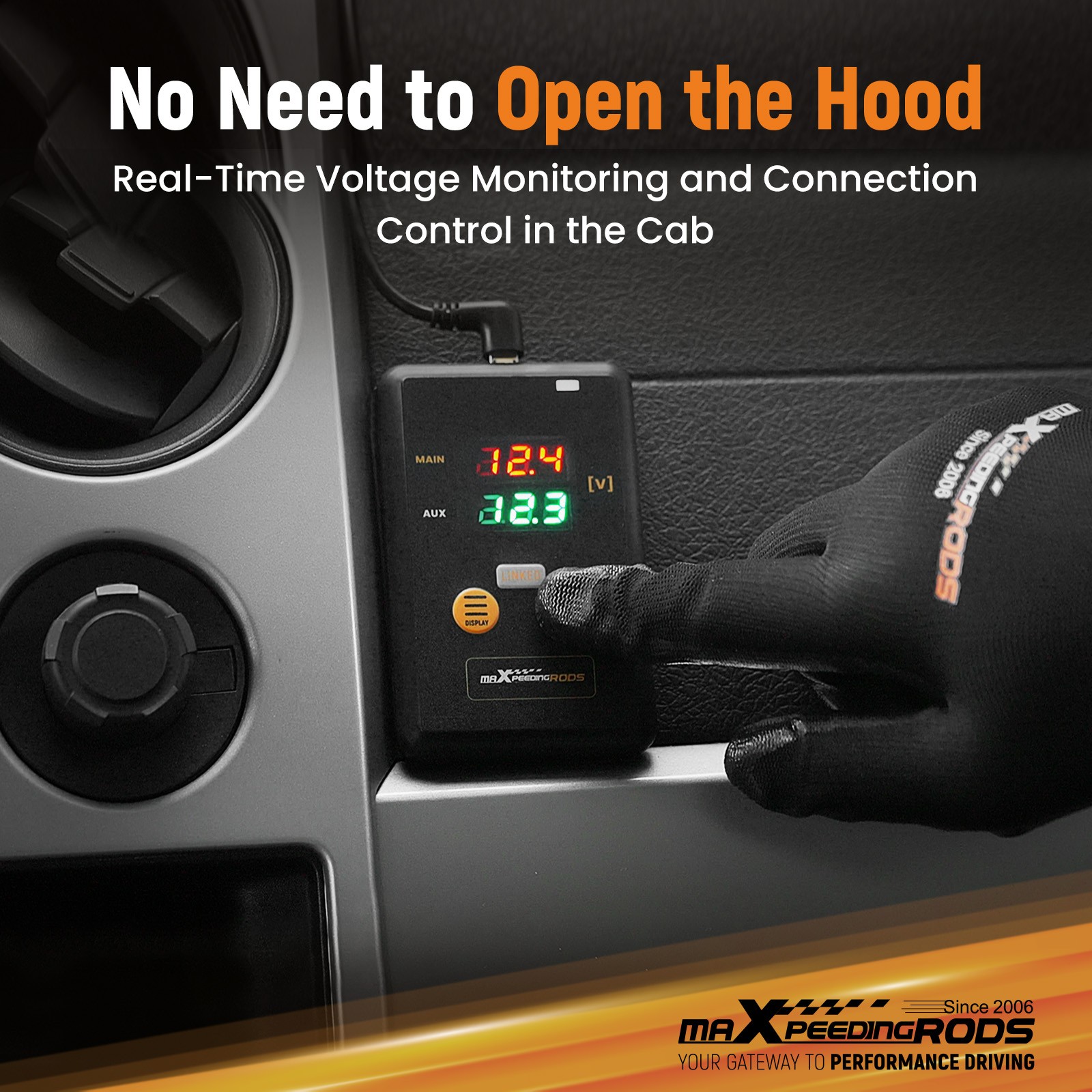 Heavy Duty Battery Isolator Kit 300A 12/24V Dual Battery Management System