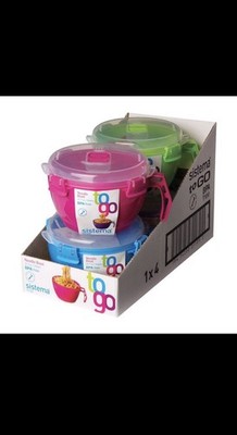 Sistema Klip It 31.7 Oz Noodle Bowl   Assorted Color, 1-Pack (Random Color)