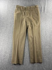 Brooks Brothers 346 Size: Brown Tan 100 Wool Dress Flat Front Trousers