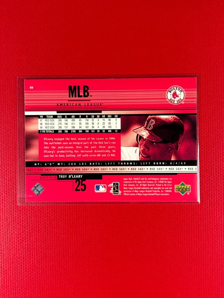 2000 Upper Deck HoloGrFX - Troy O'Leary #69 - Image 2 of 2