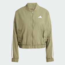 adidas women Essentials 3-Stripes Lifestyle Woven Bomber Jacket