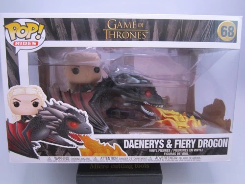 Funko POP! Rides Game of Thrones Daenerys & Fiery Drogon #68 NEW With Protector