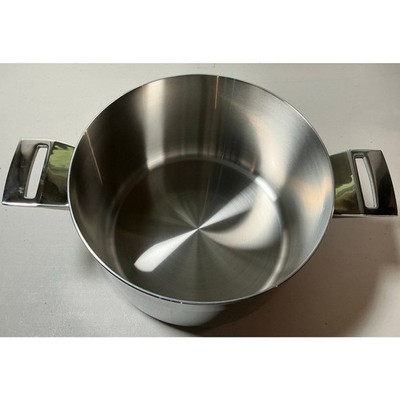 Stambe 6.8 Qt Stainless Steel Stockpot 3-Ply Base Induction Pot with Glass Lid