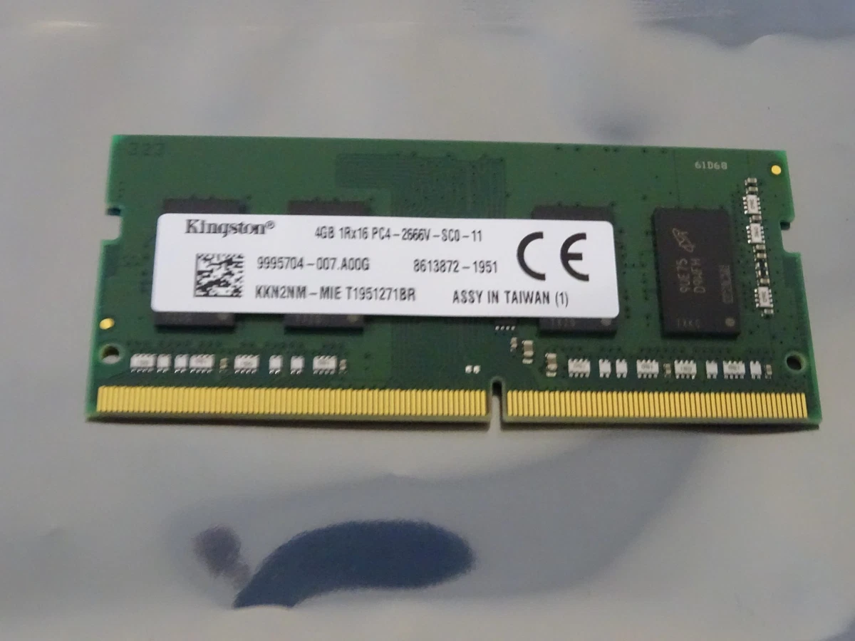 25+ Kingston DDR4 SDRAM 4 GB Capacity per Module Memory (RAM) for