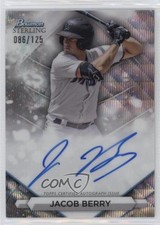 2023 Bowman Sterling Prospect Wave Refractor 86/125 Jacob Berry #PA-JB Auto 0w3