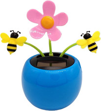 Blue Car Dashboard Decoration Flower Car Decoration Solar Dashboard Solar P Blue Car Dashboard Decoration Flower Car Decoration Solar Dashboard Solar P