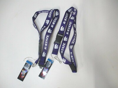 22'' NCAA Kansas State Wildcats Team Color Purple Lanyard - Lot of 2