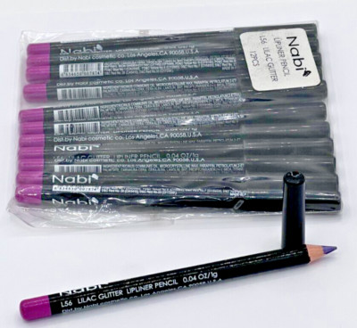 NABI LIPLINER PENCIL L56 LILAC GLITTER 0.04 OZ.  12 PACK