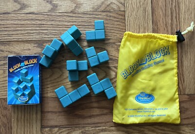 Strategy Game Thinkfun Block by Block Complete In Storage Bag
