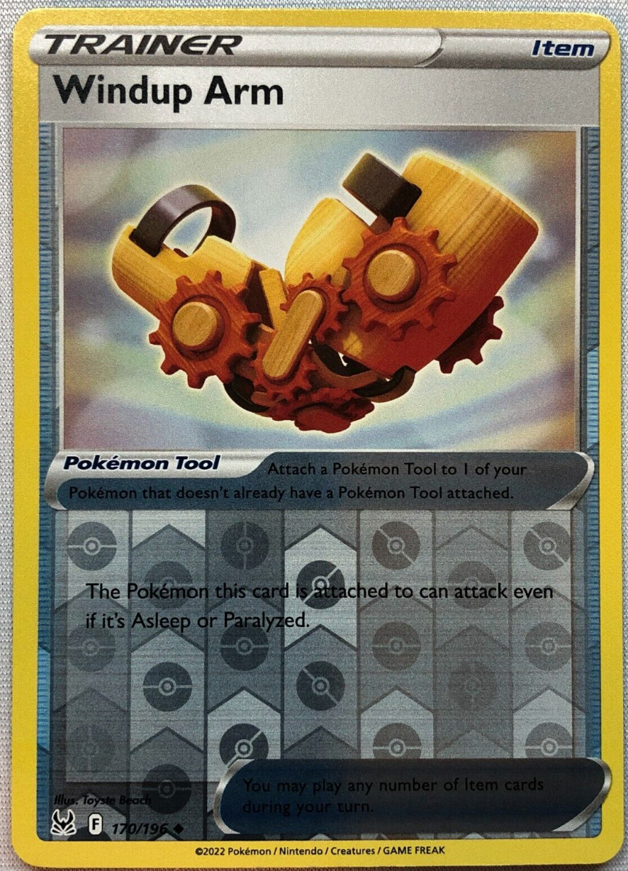 Windup Arm - 170/196 - Reverse Holo - Pokemon - Lost Origin - NM/M - New