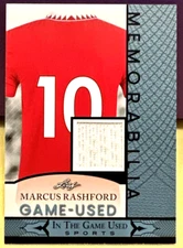 ⚡️2024 Leaf MARCUS RASHFORD Manchester United GAME WORN JERSEY⚡️