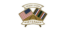 4" us military desert storm veteran flags bumper sticker decal usa made