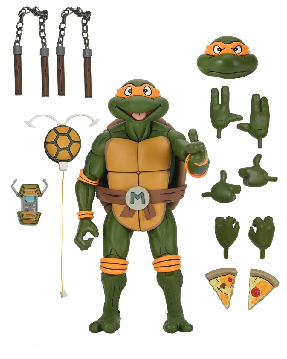 【NECA STORE限定】ポータルジェネレータ　タートルズ TMNT NECA 1/4 Teenage Mutant Ninja Turtles Cartoon Michelangelo Figure