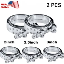 Exhaust Downpipe 3inch 2.5inch V-band Clamp 3" 2.5" SS304 Male/Female Flange Kit