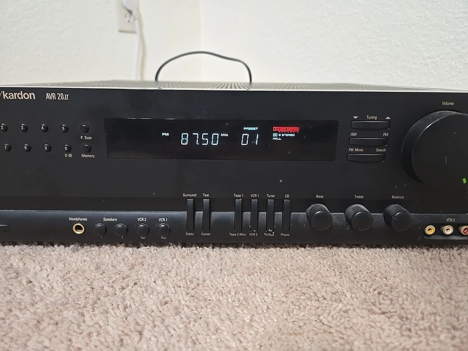 Harman Kardon AVR20 II Surround Sound Stereo Receiver 5.1 Digital Tested Works - Image 3 of 4