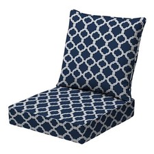 Arden Selections earthFIBER Outdoor Deep Seat Cushion Set 24 x 24 Water