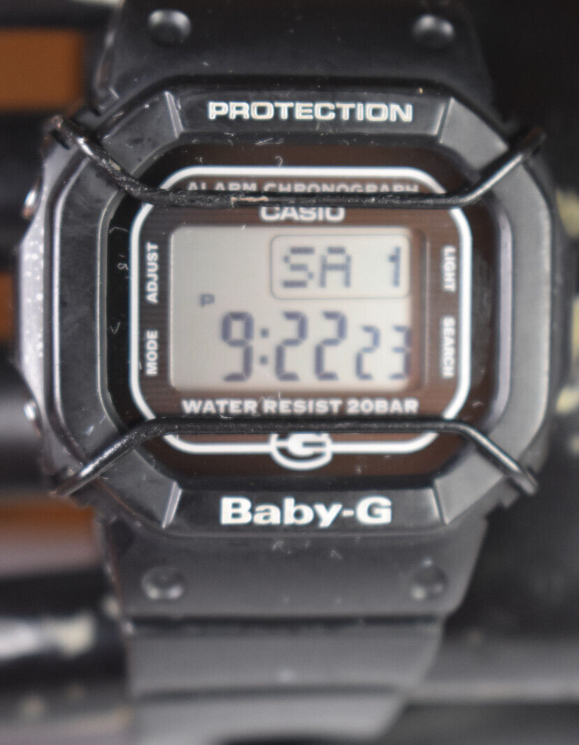 Casio BGD500-1 (3290) Baby-G Black Women's Watch NEW BATTERY