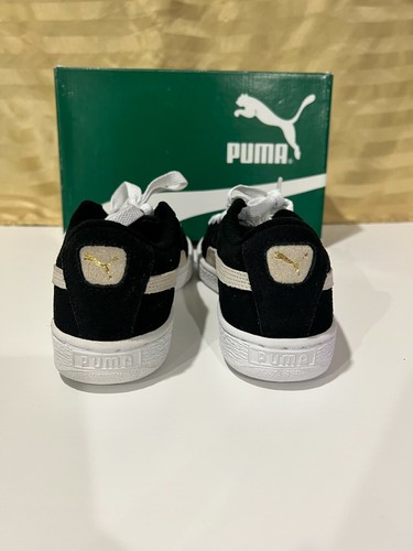 $55 NEW NWT Puma Suede Juniors Black/White Sneakers 35511001 Size 4 - Bild 2 von 12