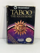 Taboo: The Sixth Sense Nintendo Entertainment System, 1989 NES Cart & Box