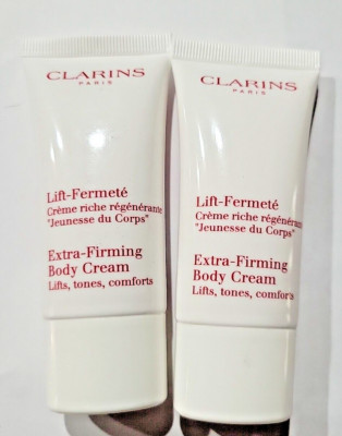 2-PACK Clarins Extra Firming Body Cream Lift Tones Comforts 1 oz EACH NWOB