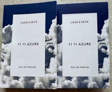 2x NEW Lake  Skye 11 11 Azure Eau de Parfum Spray Vial 2ml/.6 oz Authentic