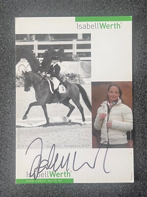Isabell Werth Original Autograph Signed Model Dressage