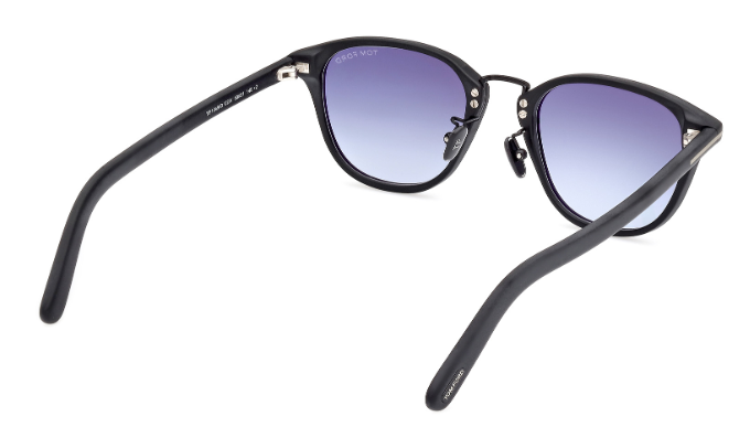 Tom Ford FT1049 D 02W Matte Black/Blue Gradient Square Men's