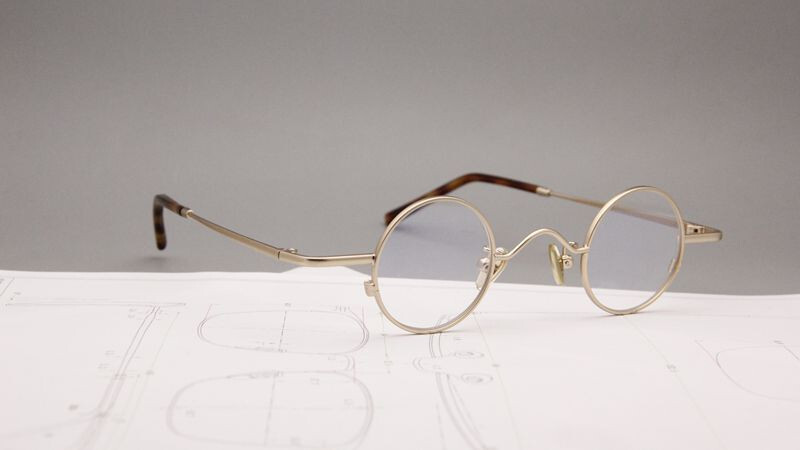 Classic Retro Small Round Spectacles Glasses Vintage Gold Eyeglass ...