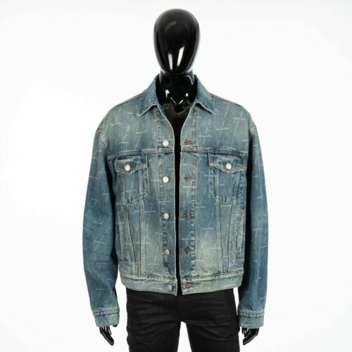 Mens Denim Style Jacket in Black  Balenciaga US