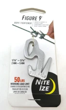Figure 9 Rope Tightener Aluminum 150lb Work Load Limit Nite Ize Tie Down Knot