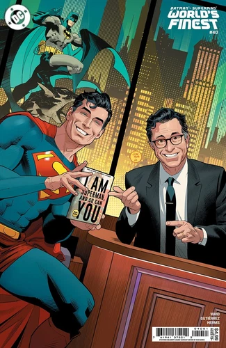 Batman Superman World's Finest #40 Stephen Colbert Variant D DC NM