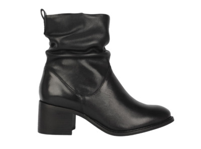 Linea Damenstiefel mit gerafftem Absatz schwarz UK 7 EUR 40 US 9 *REFCRS152