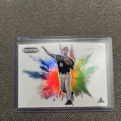 2020 Panini Prizm Draft Picks Baseball Color Blast Nick Gonzales Card SP Pirates