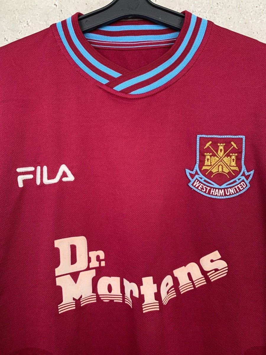 FILA West Ham United シャツ WEST HAM UNITED 1999/2001 HOME FOOTBALL SHIRT FILA SIZE XL