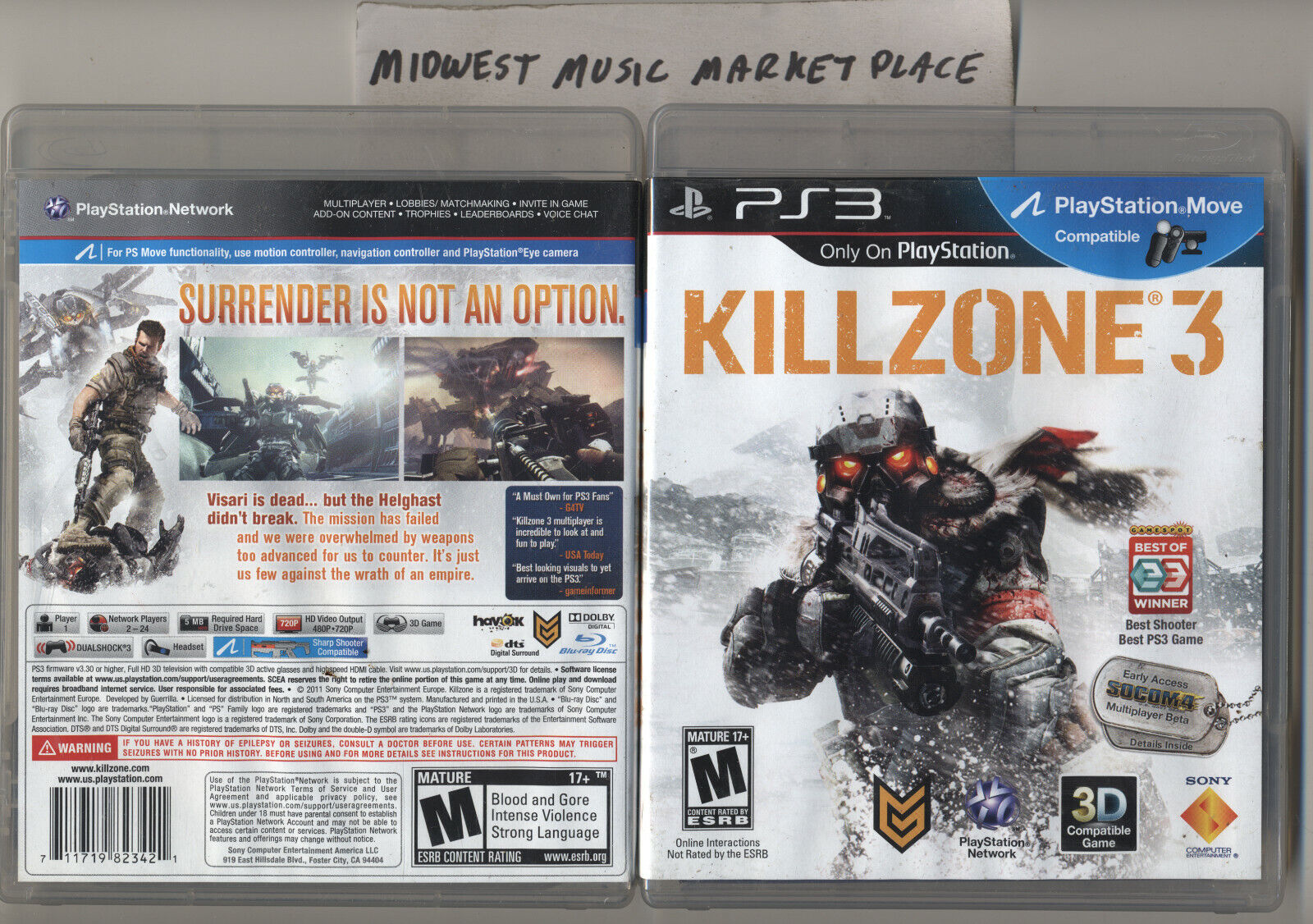 Killzone 3 (PS3) - Pre-Owned 