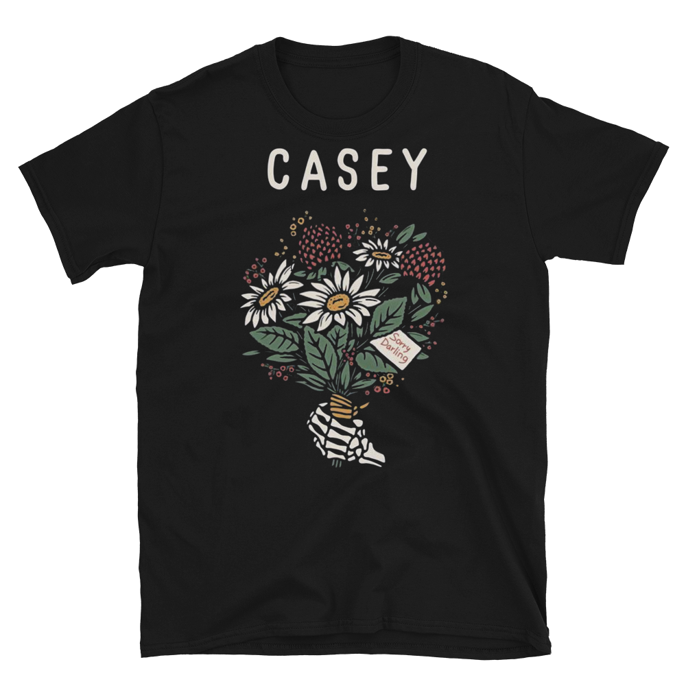 CASEY (U.K. Hardcore Band) Sorry Darling Flower Bouquet T-Shirt 