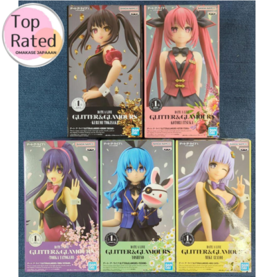 DATE A LIVE GLITTER & GLAMOURS Figure Bunny Set Kurumi Tohka Miku