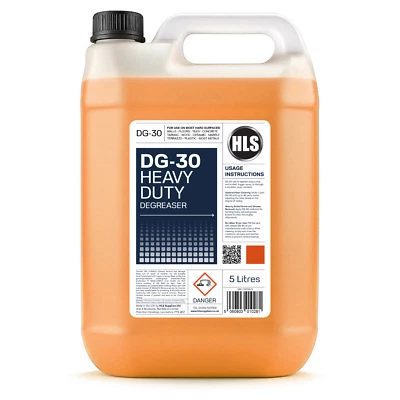 HLS SUPPLIES DG-30 Heavy Duty Degreaser - Fast Acting Floor Cleaner & Degreaser 5L