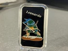 1 oz .999 Silver Enameled Leonardo TMNT Bar Colorized Ninja Turtle in Capsule